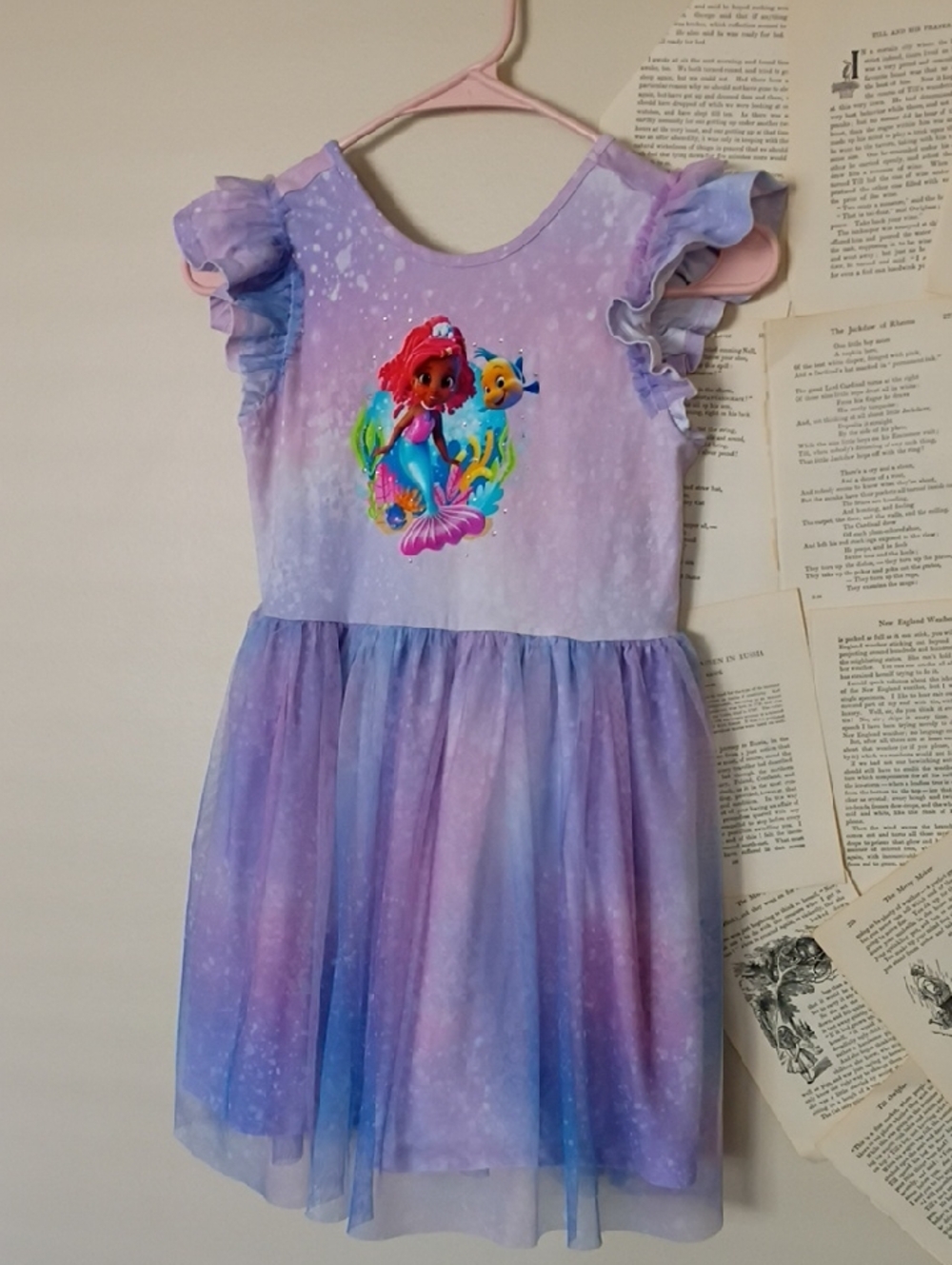 7/8 Disney Ariel Cartoon Series Dress